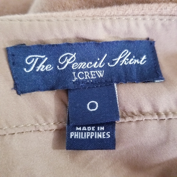 J.Crew The Pencil Skirt 70% Wool Tan Beige - Picture 6 of 7